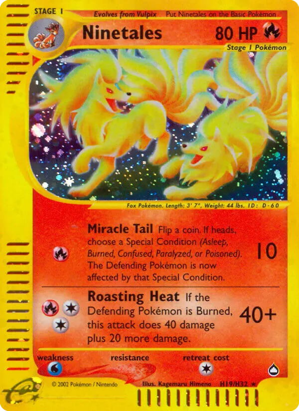 Ninetales — Aquapolis — Pokemon