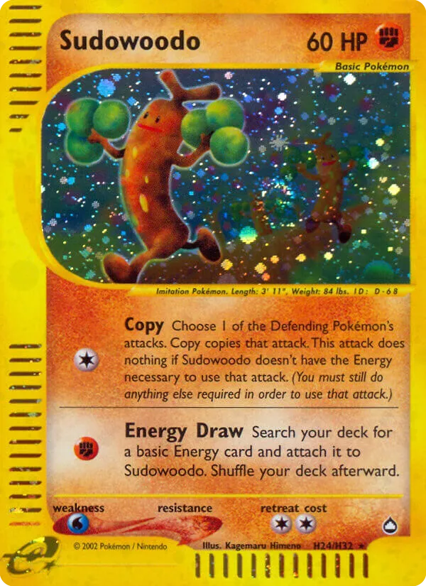 Sudowoodo — Aquapolis — Pokemon