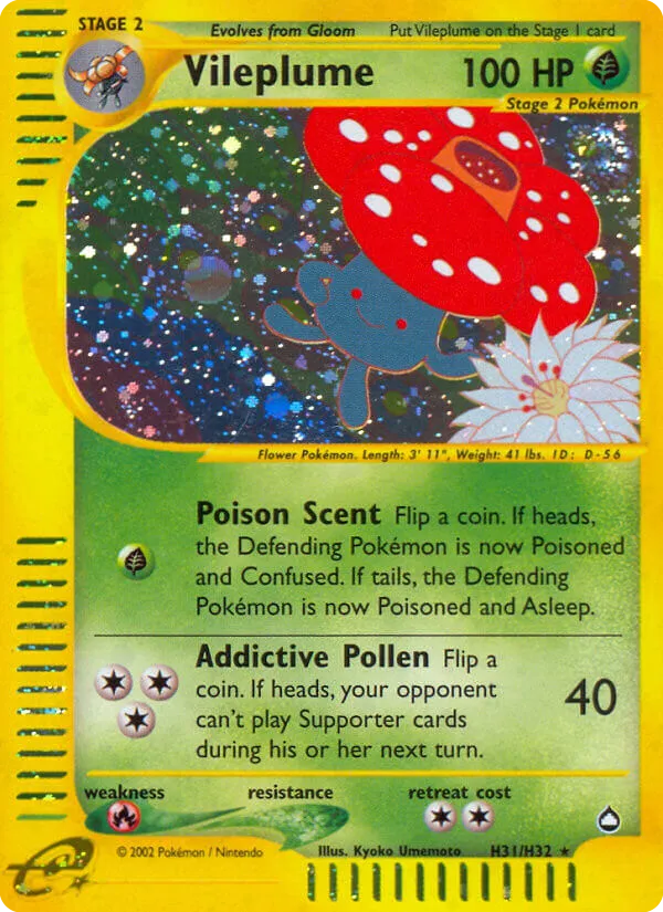 Vileplume — Aquapolis — Pokemon