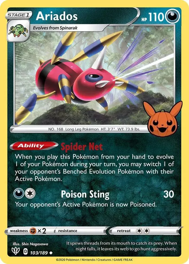 Ariados — Trick or Trade BOOster Bundle — Pokémon