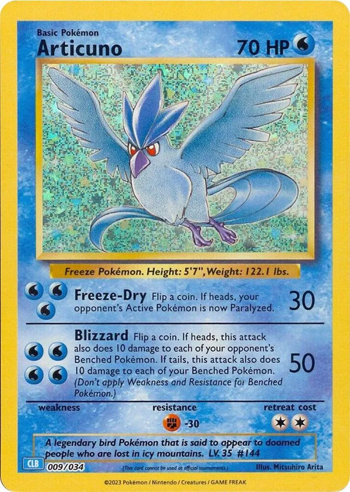 Articuno — Trading Card Game Classic — Pokemon