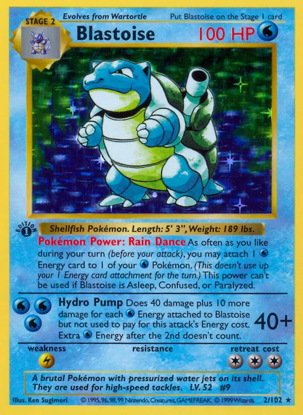 Blastoise — Base Set — Pokemon