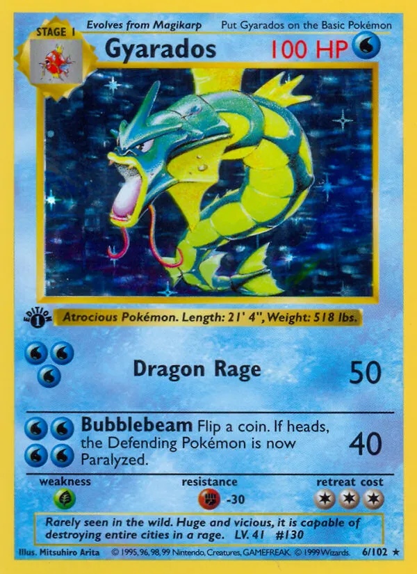 Gyarados — Base Set — Pokémon