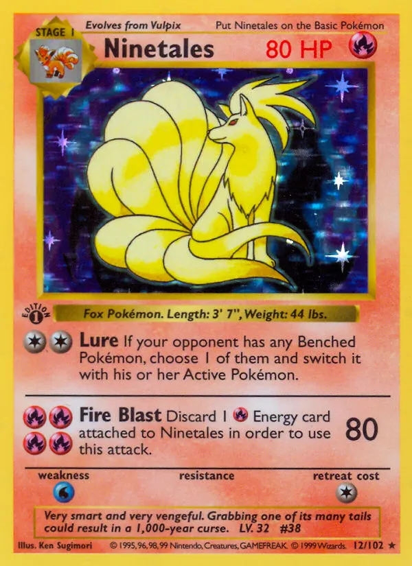 Ninetales — Base Set — Pokemon