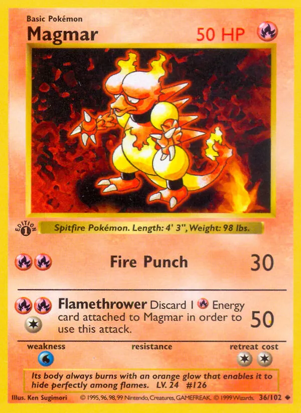Magmar — Base Set — Pokemon