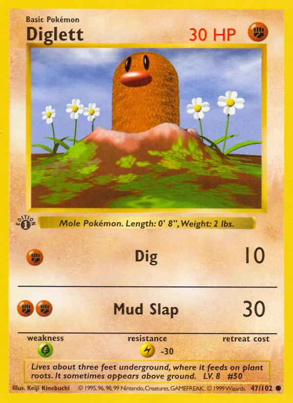 Diglett — Base Set — Pokémon