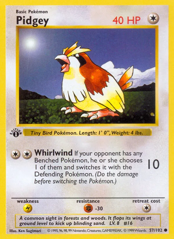 Pidgey — Base Set — Pokemon
