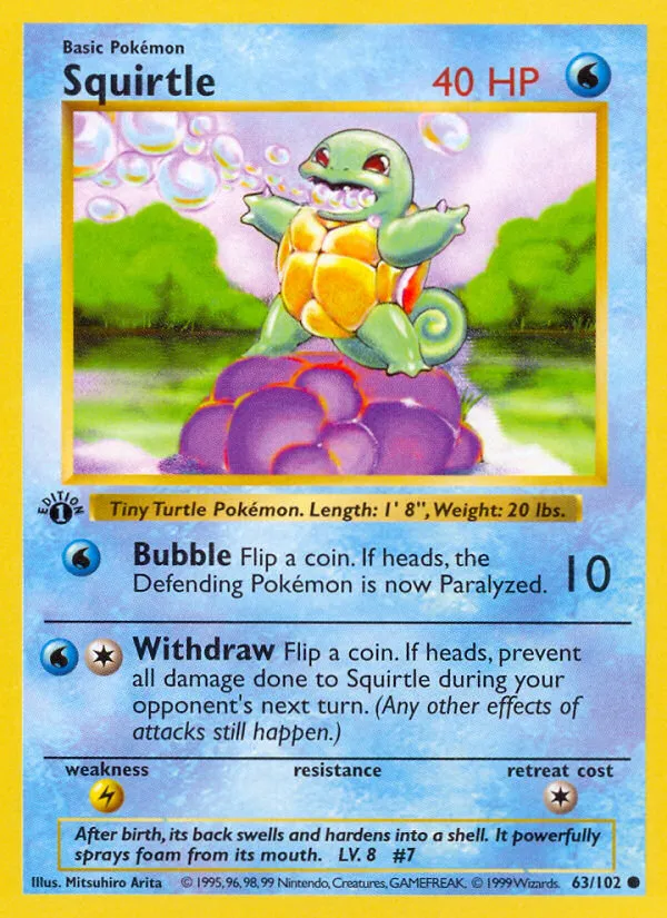 Carapuce — Base Set — Pokémon