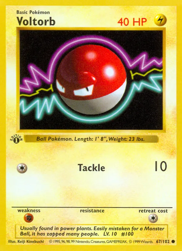 Voltorb — Base Set — Pokémon