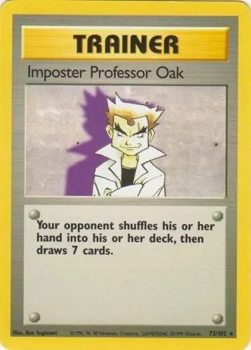 Imposter Professor Oak — Base Set — Pokémon