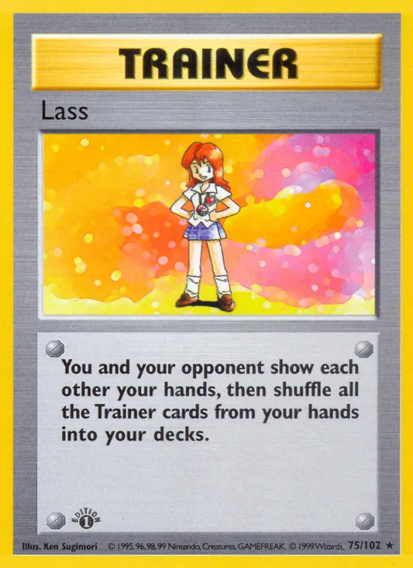 Lass — Base Set — Pokémon