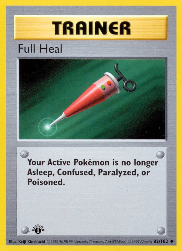 Full Heal — Base Set — Pokémon
