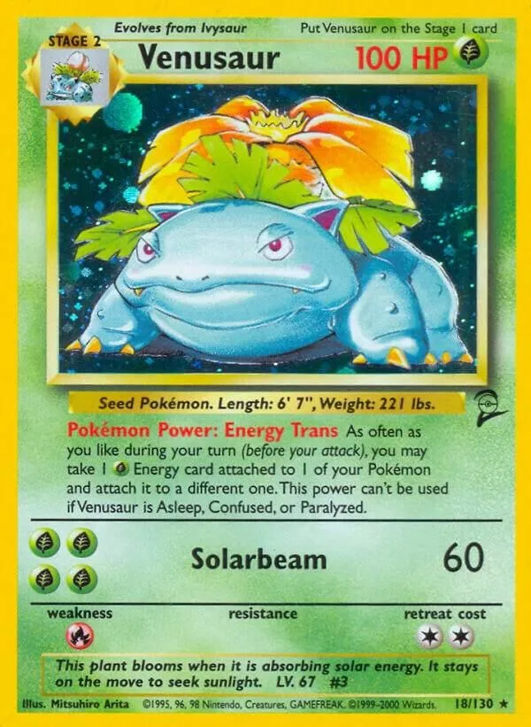 Venusaur — Base Set 2 — Pokémon
