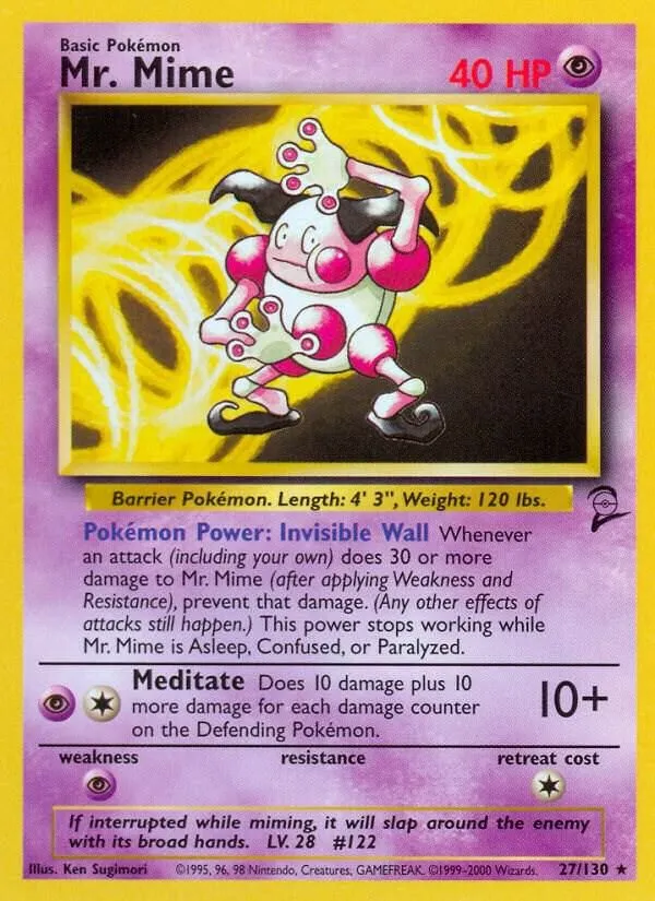 Mr. Mime — Base Set 2 — Pokémon