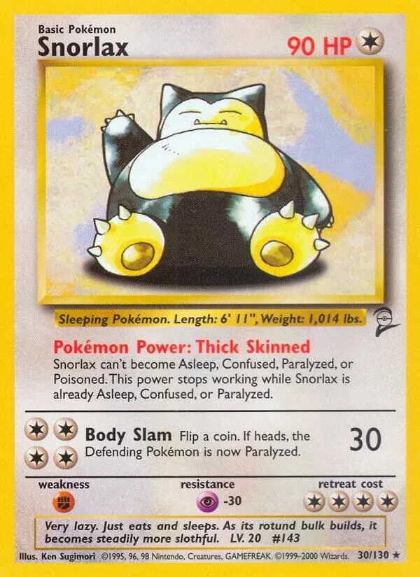 Snorlax — Base Set 2 — Pokémon
