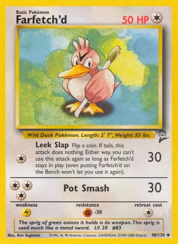 Farfetch'd — Base Set 2 — Pokémon