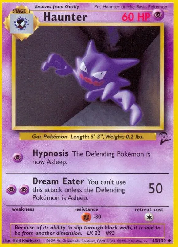 Haunter from Base Set 2 - Pokemon