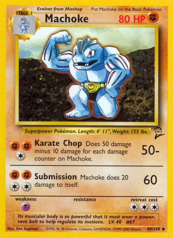 Machoke — Base Set 2 — Pokémon