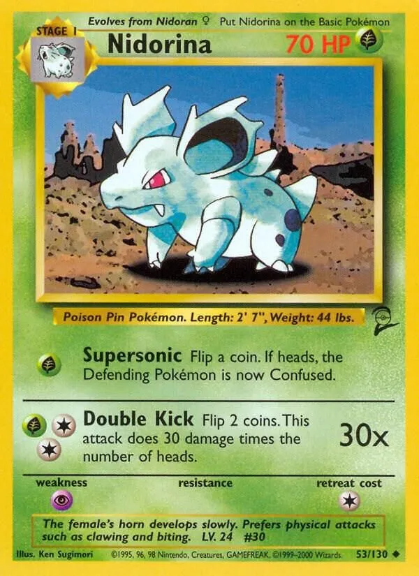 Nidorina from Base Set 2 - Pokemon