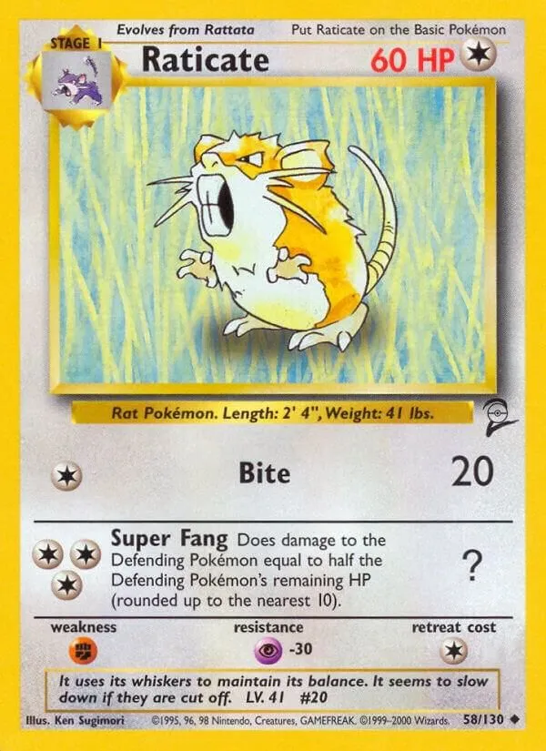 Raticate — Base Set 2 — Pokémon