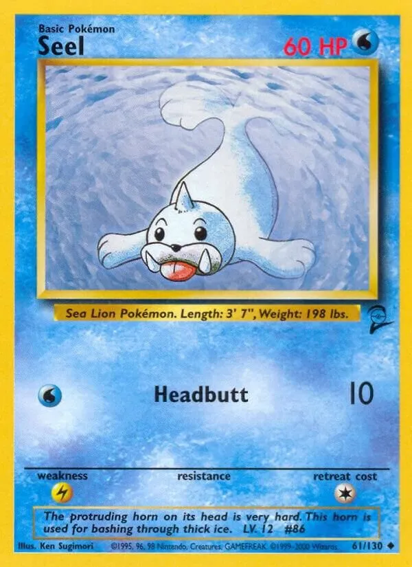Seel — Base Set 2 — Pokemon