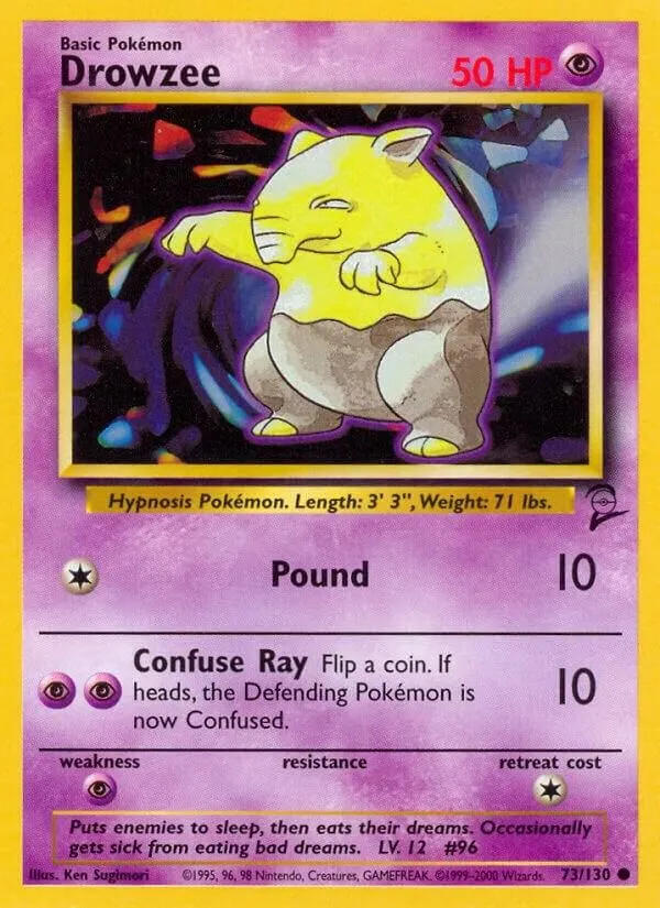 Drowzee — Base Set 2 — Pokémon