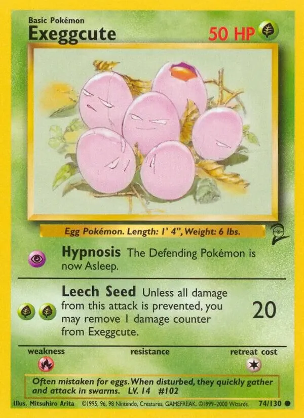 Exeggcute — Base Set 2 — Pokémon