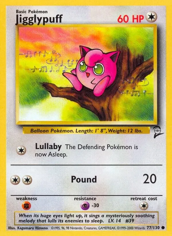 Jigglypuff — Base Set 2 — Pokémon