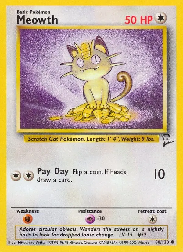 Meowth from Base Set 2 - Pokemon