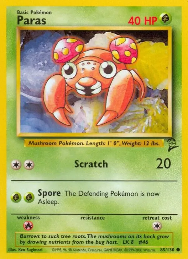 Paras — Base Set 2 — Pokemon