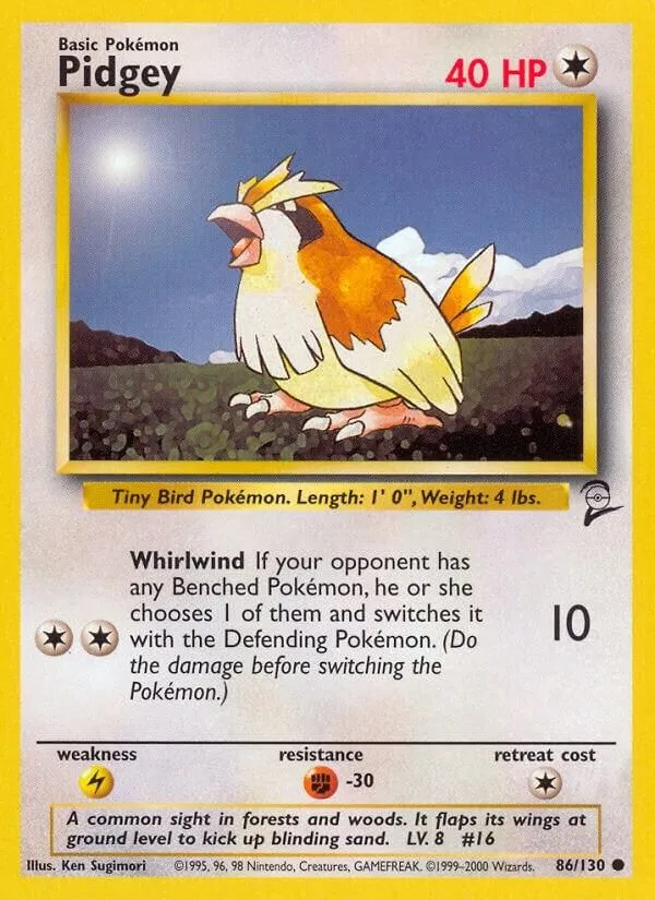 Pidgey — Base Set 2 — Pokemon