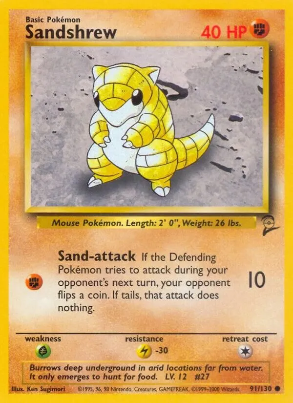 Sabelette — Base Set 2 — Pokémon