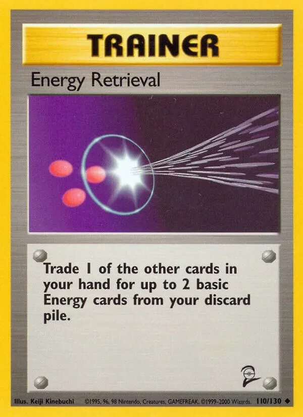 Energy Retrieval — Base Set 2 — Pokémon