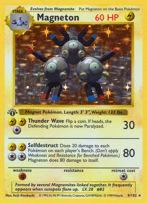 Magneton — Base Set (Shadowless) — Pokemon