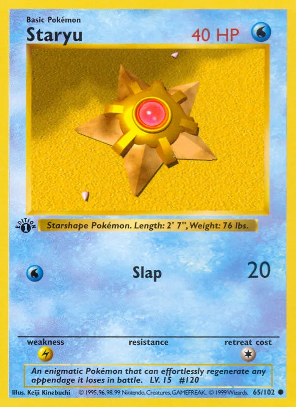 Staryu — Base Set (Shadowless) — Pokemon