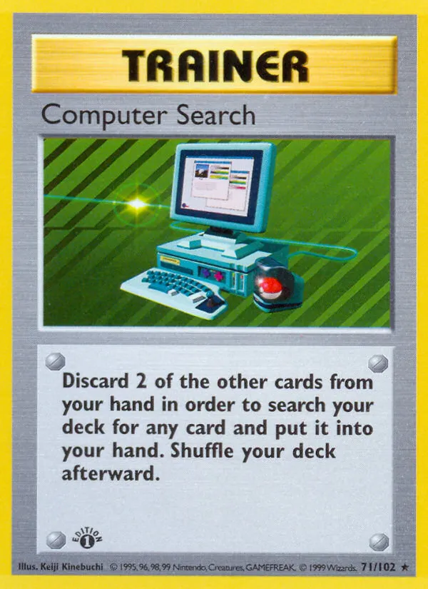 Computer Search — Base Set (Shadowless) — Pokemon