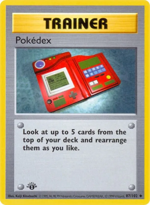 Pokedex — Base Set (Shadowless) — Pokémon