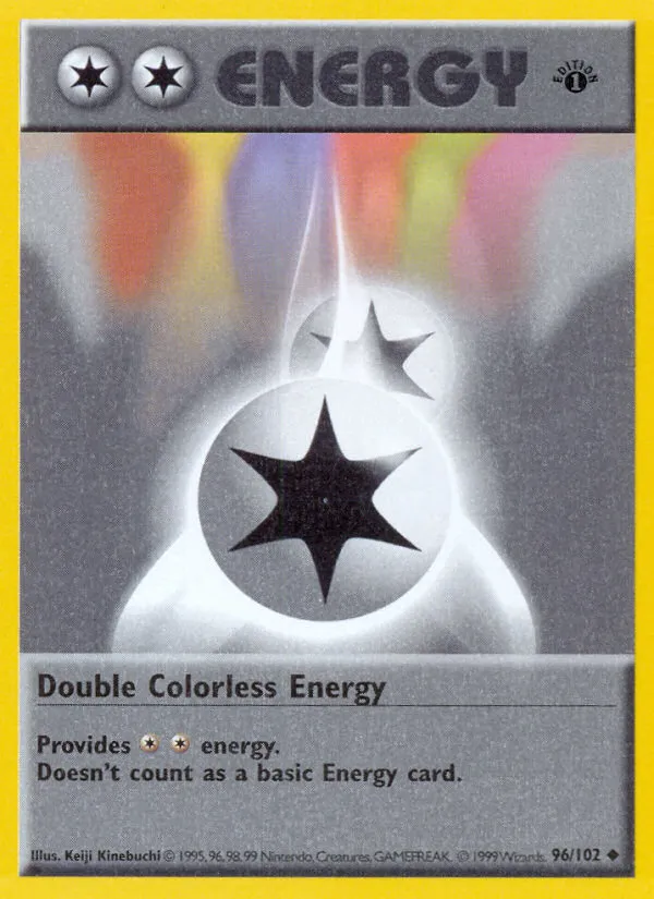 Double Colorless Energy — Base Set (Shadowless) — Pokemon