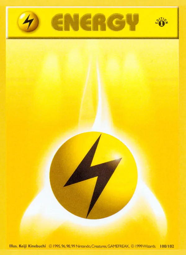 Énergie Électrique from Base Set (Shadowless) - Pokemon