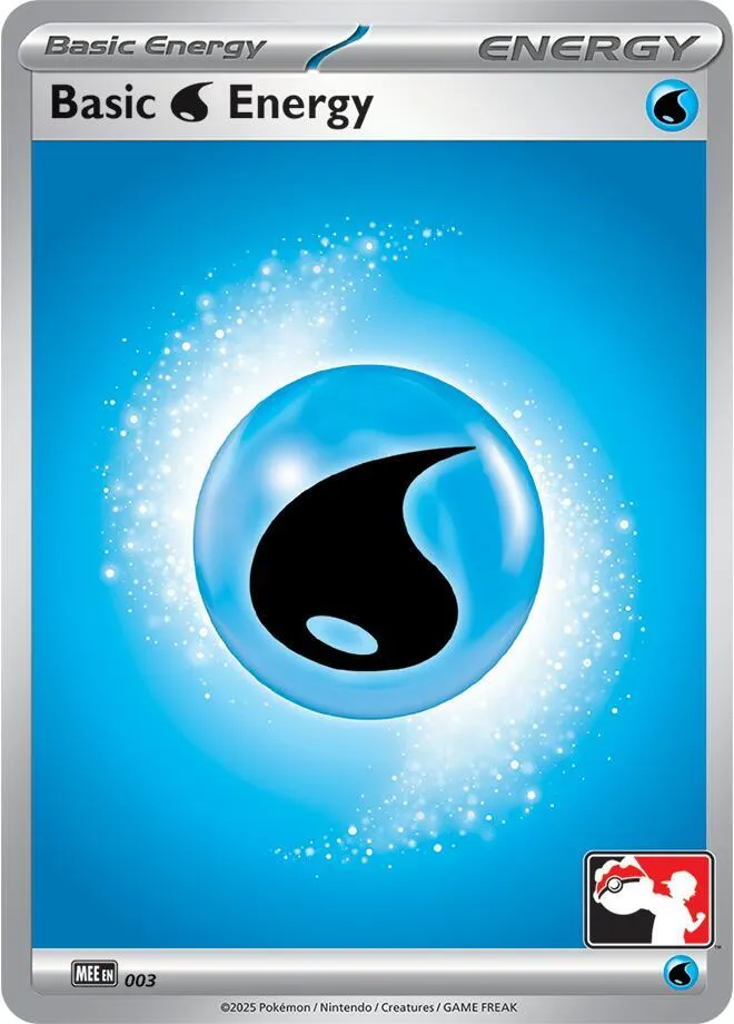 Basic Water Energy - MEE — Prize Pack Series Cards — Pokemon