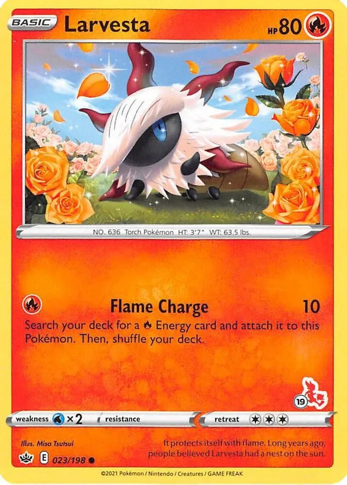 Larvesta — Battle Academy 2022 — Pokémon