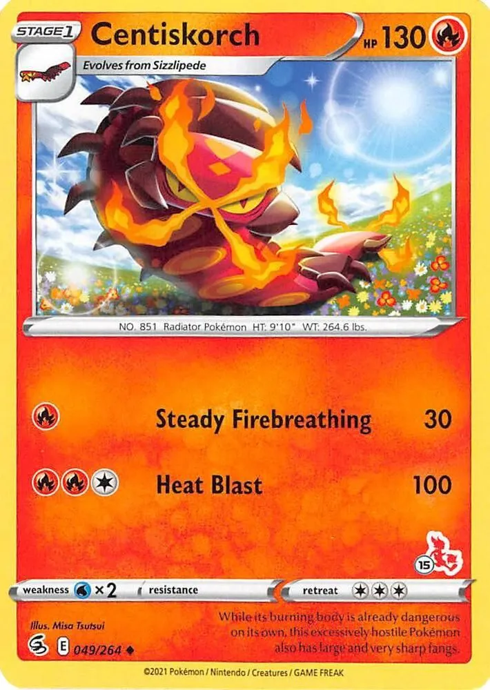 Centiskorch — Battle Academy 2022 — Pokémon