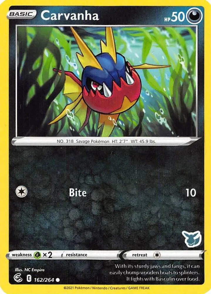 Carvanha — Battle Academy 2022 — Pokémon