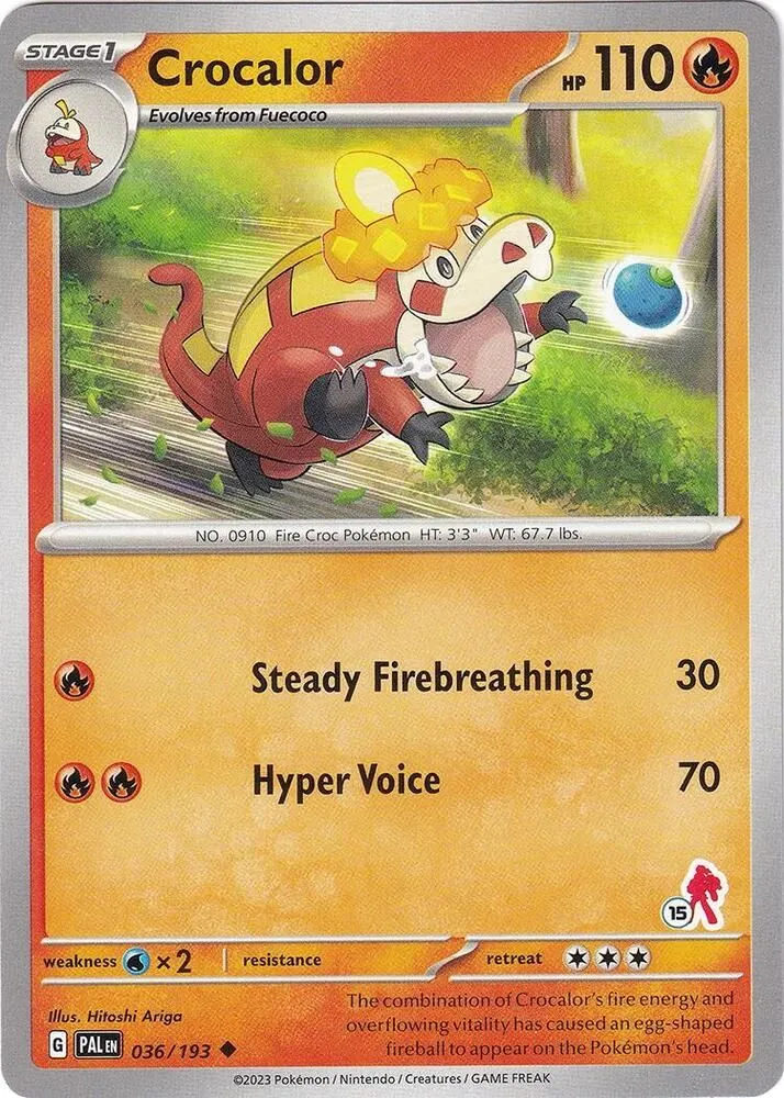 Crocalor - Armarouge — Battle Academy 2024 — Pokémon