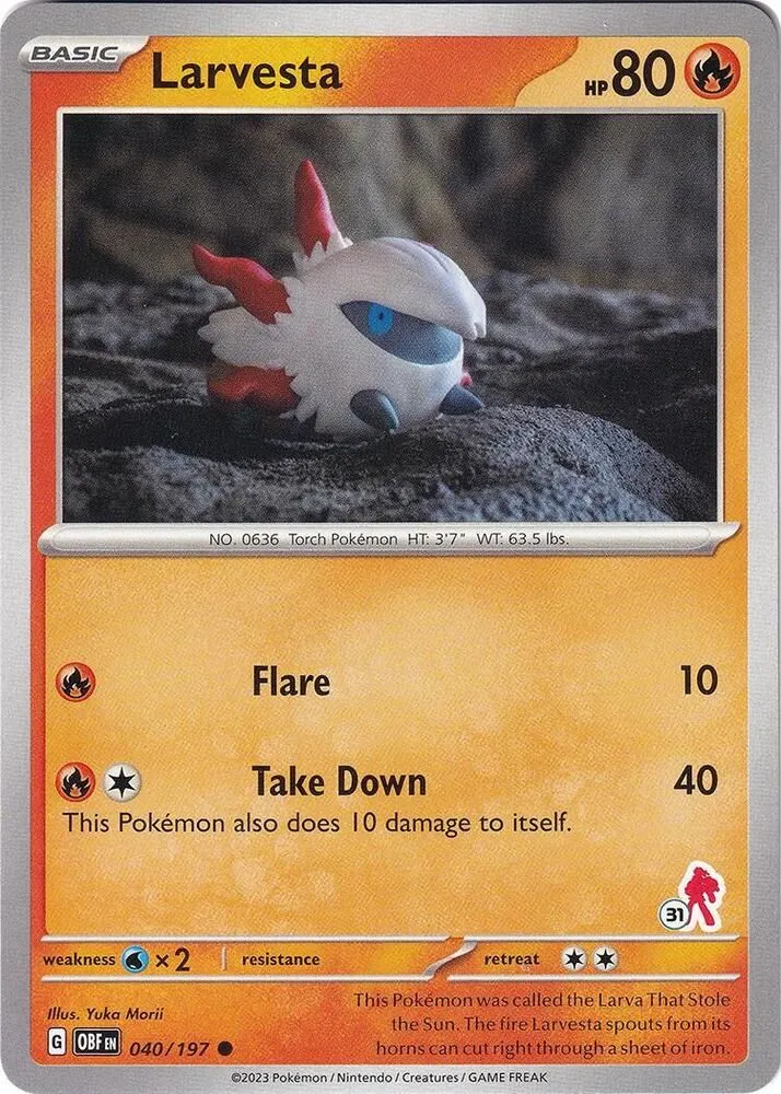 Larvesta - Armarouge — Battle Academy 2024 — Pokémon