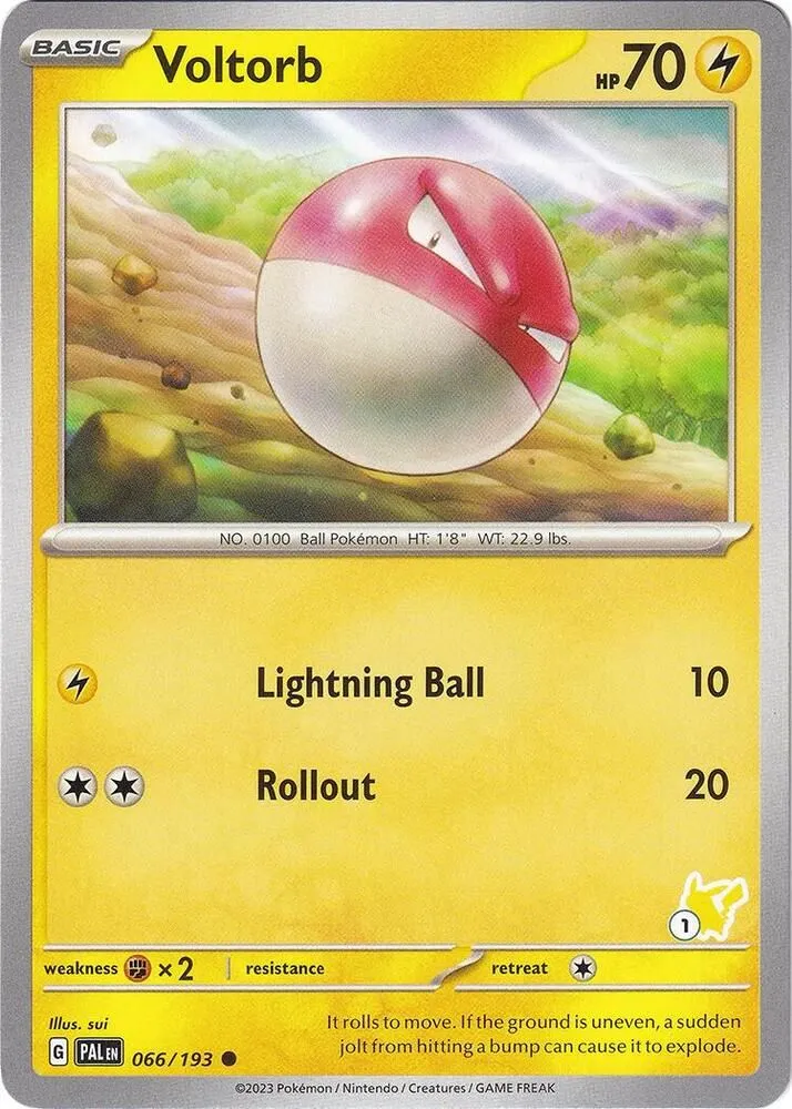 Voltorb - Pikachu from Battle Academy 2024 - Pokemon
