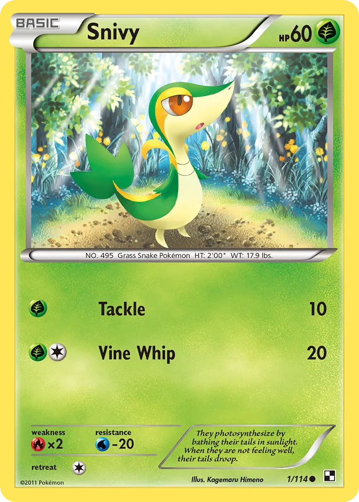 Snivy — Black and White — Pokemon