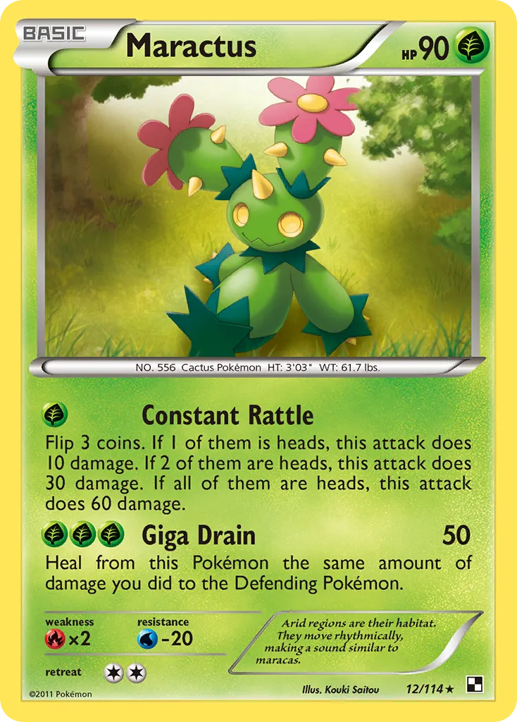 Maractus — Black and White — Pokemon