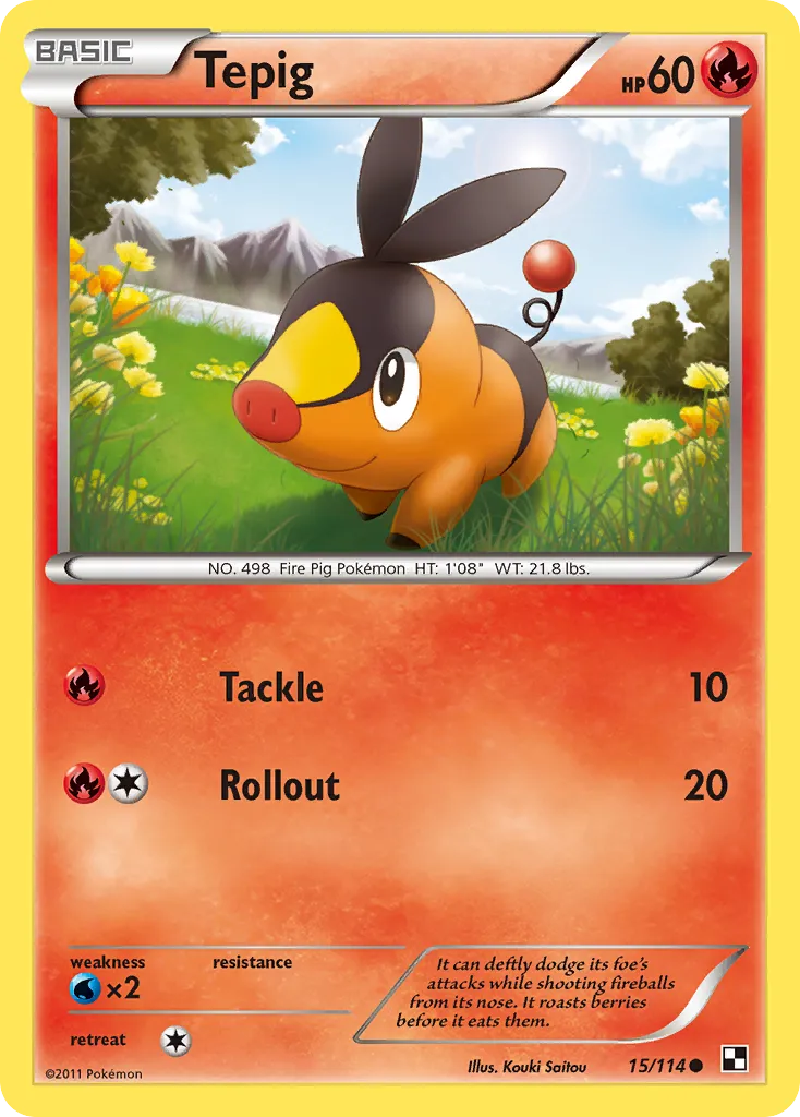 Tepig — Black and White — Pokémon