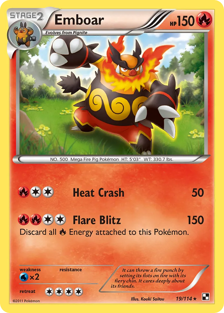 Emboar — Black and White — Pokemon